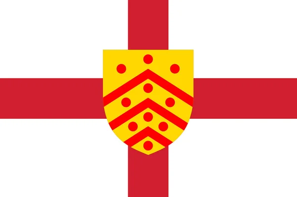 Vlajka Gloucesteru v Anglii — Stock fotografie