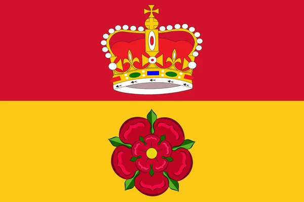 ธงชาติแฮมป์เชียร์ในประเทศอังกฤษ — ภาพถ่ายสต็อก