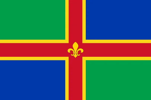 Flaga Lincolnshire w Anglii — Zdjęcie stockowe