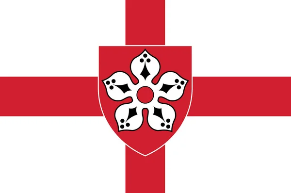 Flagge von Leicester in England — Stockfoto