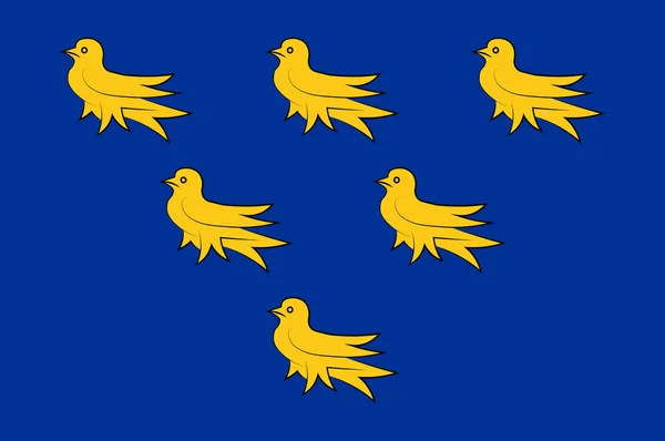 Flag of Sussex in England — Stock Photo, Image