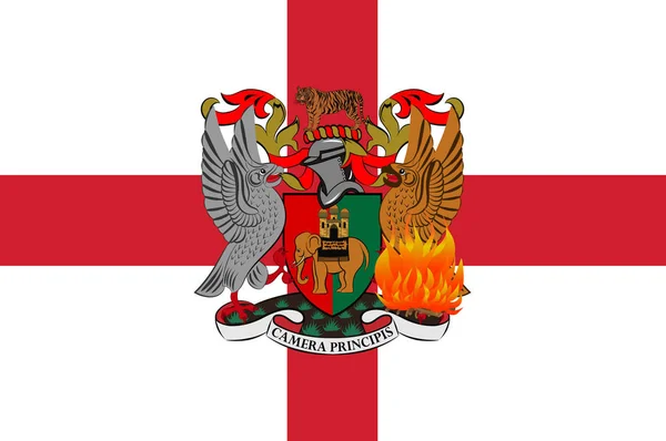 Vlag van Coventry in Engeland — Stockfoto