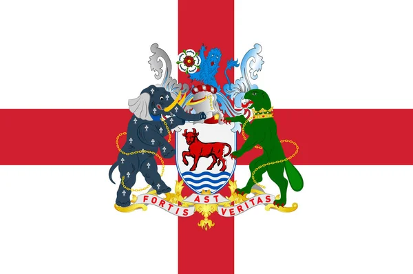 イギリスのオックスフォードの国旗 — ストック写真