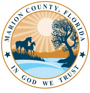 Coat of arms of Marion County in Florida of USA clipart