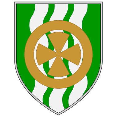 County Limerick, İrlanda 'da bir şehirdir. Vektör illüstrasyonu