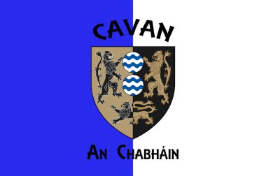 County Cavan, İrlanda 'da bir şehirdir. Vektör illüstrasyonu