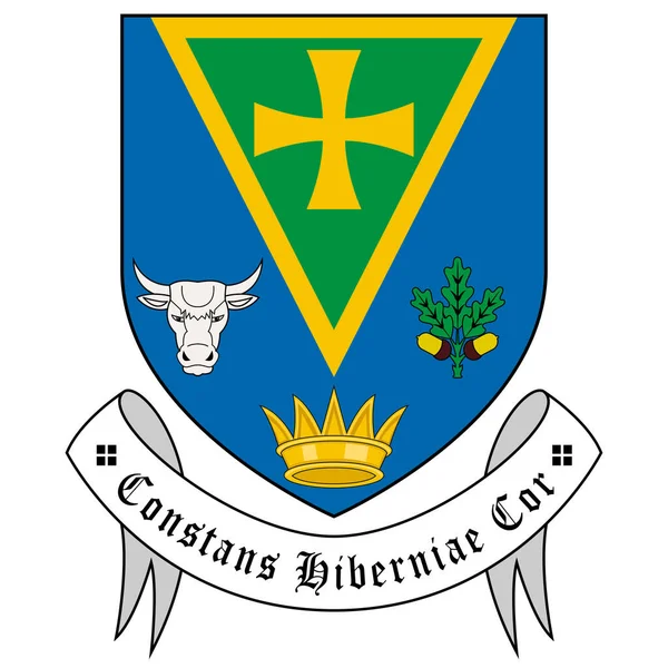 Herb Hrabstwa Roscommon Hrabstwo Irlandii Regionie Zachodnim Należy Prowincji Connacht — Wektor stockowy