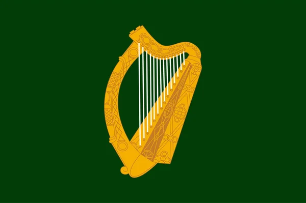 Bandera Leinster Una Las Provincias Irlanda Situada Este Irlanda Ilustración — Archivo Imágenes Vectoriales