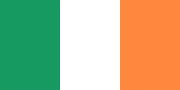 Die Flagge Der Republik Irland Ist Ein Land Nordwesten Europas — Stockvektor