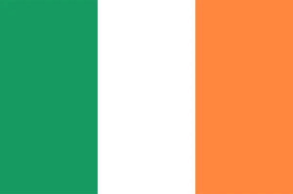 Die Flagge Der Republik Irland Ist Ein Land Nordwesten Europas — Stockvektor