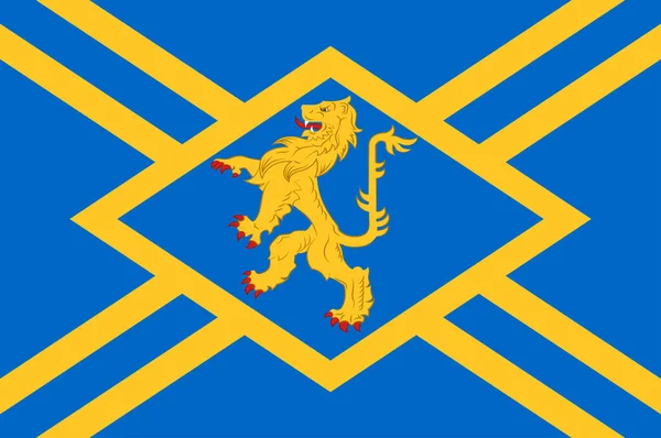 Kelet Lothian Zászlója Skócia Tanácsának Egyike Vektorillusztráció — Stock Vector