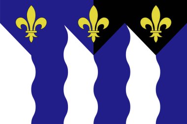 Blaenau Gwent, Galler 'in Galler eyaletinde yer alan bir ilçedir. Vektör illüstrasyonu