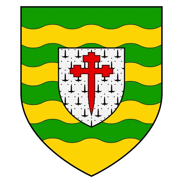 Coat Arms County Donegal Een County Ierse Provincie Ulster Vectorillustratie — Stockvector