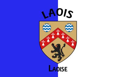 County Laois, İrlanda 'da bir şehirdir. Vektör illüstrasyonu