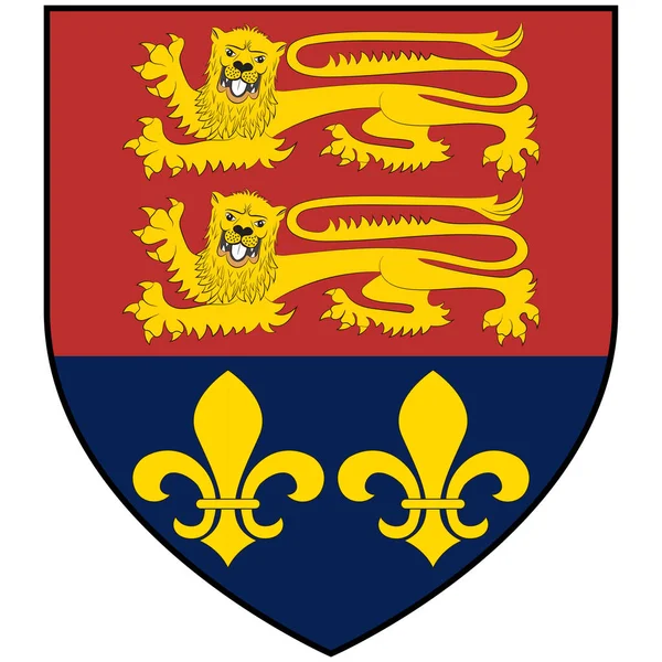 ポルトローゼの紋章 ポルトローゼのこくりつ Coat Arms Porlaoise アイルランドの郡町 ベクターイラスト — ストックベクタ