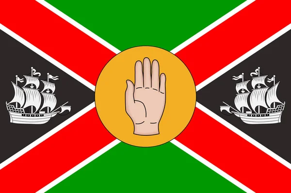 Bandeira Condado Louth Condado Irlanda Ilustração Vetorial —  Vetores de Stock