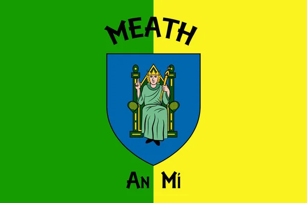 Bandeira Meath Era Reino Irlanda Ilustração Vetorial — Vetor de Stock