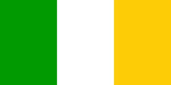 Flagge Der Grafschaft Offaly Ist Eine Grafschaft Irland Vektorillustration — Stockvektor