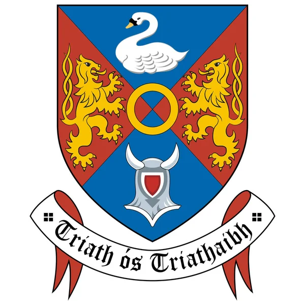 Coat Arms County Westmeath Een County Ierland Leinster Een Gemeente — Stockvector
