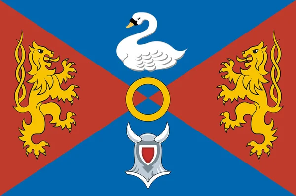 Flag County Westmeath Een County Ierland Leinster Een Gemeente Finse — Stockvector