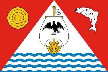 Arklow, İrlanda 'nın Wicklow eyaletinde yer alan bir şehirdir. Vektör illüstrasyonu