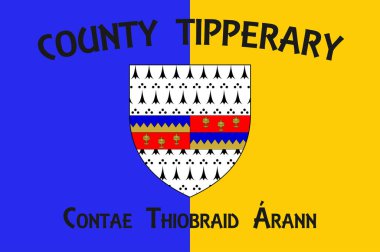 Tipperary, İrlanda 'da bir şehirdir. Munster ili 'nde yer almaktadır. Vektör illüstrasyonu