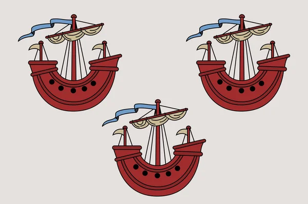 Флаг Энниса Графский Город Клэр Ирландия Векторная Иллюстрация — стоковый вектор