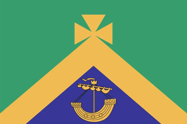 Flag Cobh Una Ciudad Portuaria Costa Sur Del Condado Cork — Archivo Imágenes Vectoriales