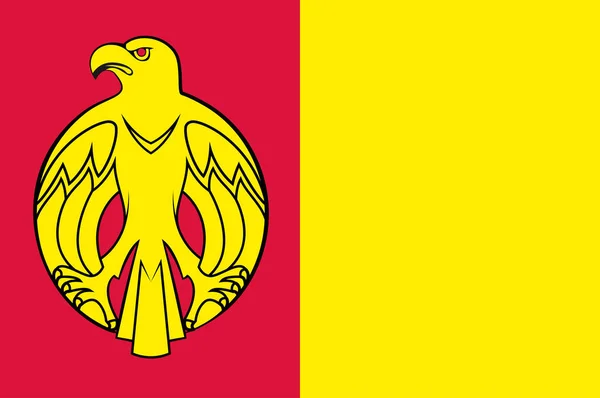 Bandeira Oblast Kirovohrad Uma Província Ucrânia Ilustração Vetorial — Vetor de Stock