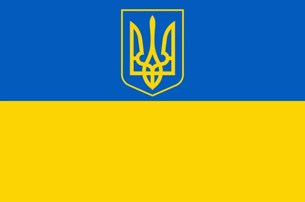 Bandeira Ucrânia País Europa Oriental Ilustração Vetorial —  Vetores de Stock