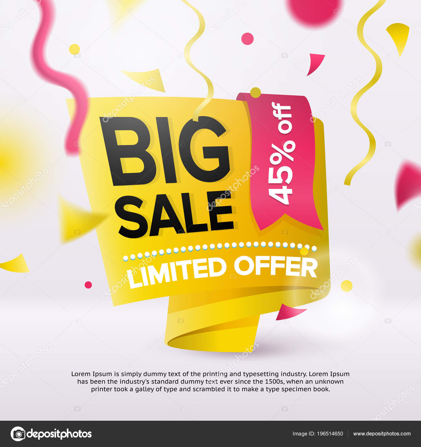 Big Sale Bright Banner Design Template Special Offer Advertising