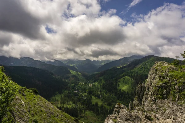Muhteşem Dağ Manzarası Nosal Görünümden Tatra Dağları — Stok fotoğraf
