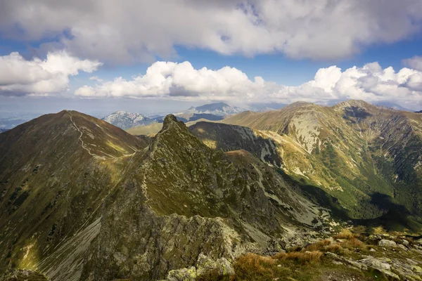 Uma Bela Vista Dos Tatras Ocidentais Placlivy Rohac — Fotografia de Stock