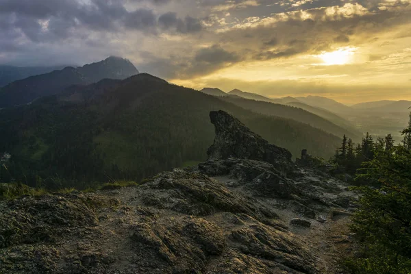 Nosal Akşam Manzara Tatra Dağları — Stok fotoğraf