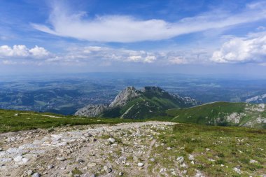 Czerwone Wierchy alanı. Batı Tatra Dağları. Polonya.