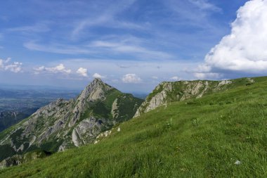 Çarpıcı yaz dağ manzarası. Batı Tatras. Polonya.