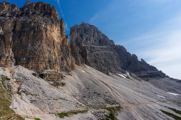 Tre Cime Lavaredo Majestätische Gipfel Den Dolomiten Italien — Stockfoto