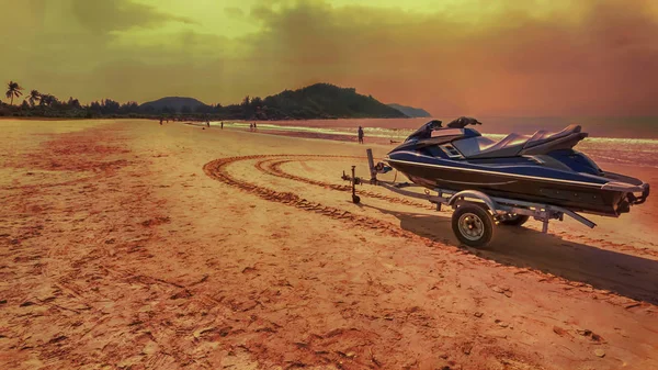 Sunset Panorama Tropical Hainan Island Beach — Stock Photo, Image