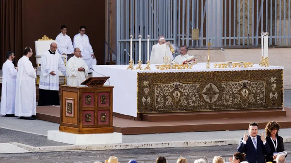 Ostie Lido Rome Italie Juin 2018 Pape Francesco Bergoglio Célèbre — Photo