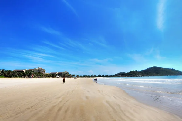 Belle Journée Ensoleillée Sur Plage Tropicale Île Hainan Chine — Photo