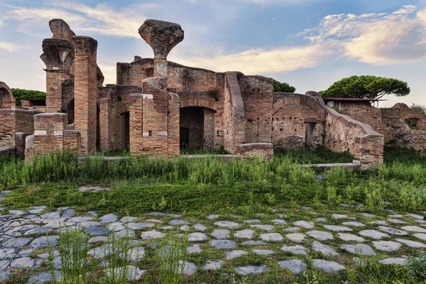 stock image  Aurighi tenement's landscape in the Roman excavations of Ancient Ostia - Rome