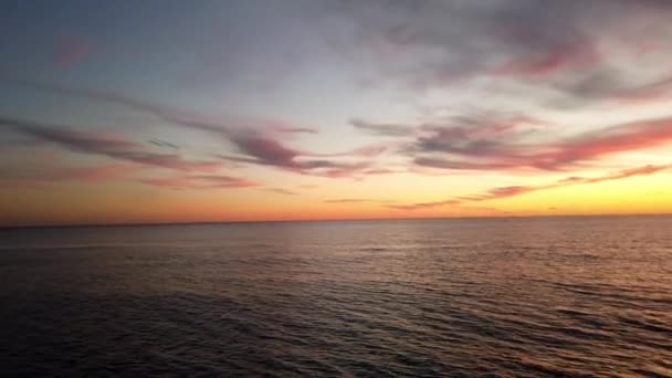 Bellissimo Tramonto All Ora Oro — Video Stock