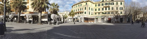 Ostia Lido Roma Itália Janeiro 2019 Paisagem Praça Anco Marzio — Fotografia de Stock