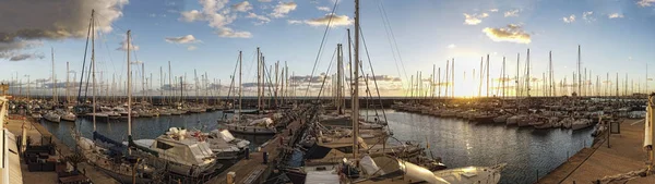 Ostia Lido Roma Itália Janeiro 2019 Panorama Incrível Pôr Sol — Fotografia de Stock