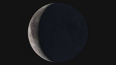 The beauty of the universe: Wonderful super detailed waning cres