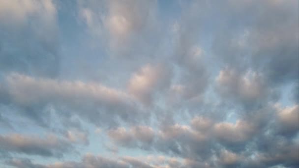 Nubes Lapso Tiempo Con Efecto Maravilloso Formas Agradables — Vídeo de stock