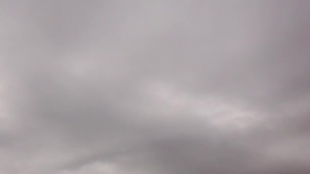 Fondo Lapso Tiempo Con Nubes Tormentosas Moviéndose Rodando Cielo Con — Vídeos de Stock