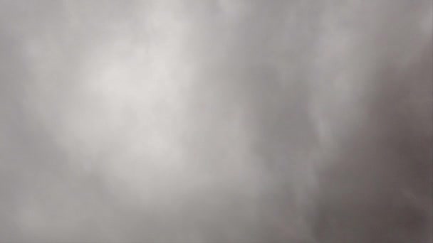 Tijd Verstrijkt Zwaar Donker Rokerige Bewolkte Nimbostratus Wolken Bewegen Snel — Stockvideo