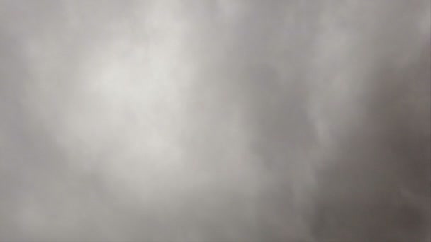 Grijze Nimbostratus Wolken Timelapse Slecht Weer Dichte Rokerige Hemel — Stockvideo