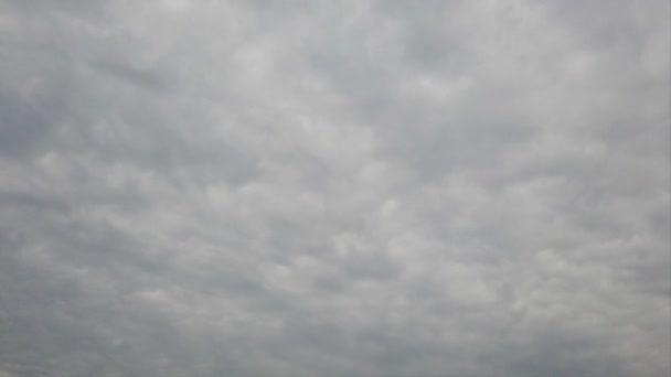 Небо Часовому Проміжку Паскудними Хмарними Утвореннями Німбостратуса Погодою Ховаються Можливими — стокове відео
